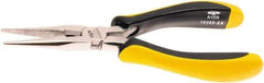 Aven - 6-1/2" OAL, 25/32" Jaw Length x 1-1/2" Jaw Width, Long Nose Side Cutting Multipurpose Pliers - Serrated Jaw, Pliers Head, Ergonomic Comfort Handles - USA Tool & Supply