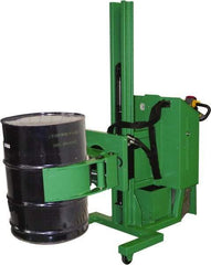 Valley Craft - 1,000 Lb Load Capacity, 30 & 55 Gal Drum Stacker/Rotator - 32" Wide x 78" High, 4 Steel Wheels - USA Tool & Supply