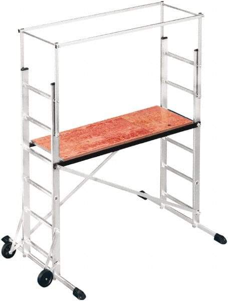 Hailo - Base Section Narrow Span Scaffolding - 5 Ft. Long, 330 Lbs. per Sq. Ft. Duty Rating - USA Tool & Supply