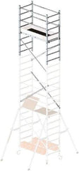 Hailo - Upper 6 Ft. 7 Inch Section Narrow Span Scaffolding - 5 Ft. Long, 441 Lbs. per Sq. Ft. Duty Rating - USA Tool & Supply