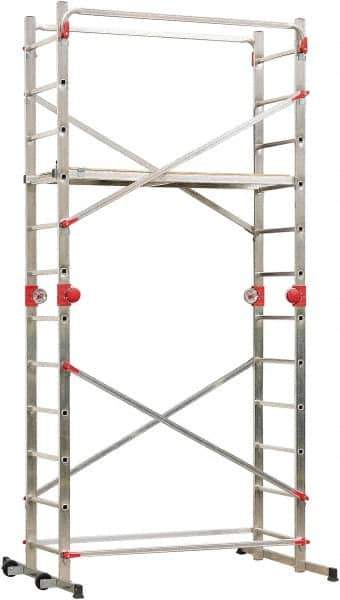 Hailo - Base Section Narrow Span Scaffolding - 5 Ft. Long, 330 Lbs. per Sq. Ft. Duty Rating - USA Tool & Supply