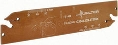 Walter - 1.2598" Blade Height, 5.9055" OAL, Neutral Cut, Double End Indexable Cut-Off Blade - 50mm Max Depth of Cut, G2042 N Blade - USA Tool & Supply