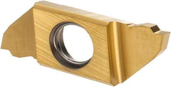 Iscar - 22150SCIR Grade IC1008, 1.5mm Cutting Width Carbide Grooving Insert - 5.51mm Max Depth of Cut, Right Hand, TiAlN/TiN Finish - USA Tool & Supply