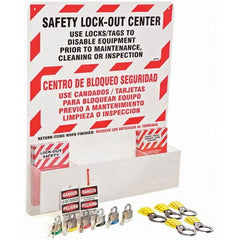 Brady - Equipped Acrylic Lockout Device Station - USA Tool & Supply