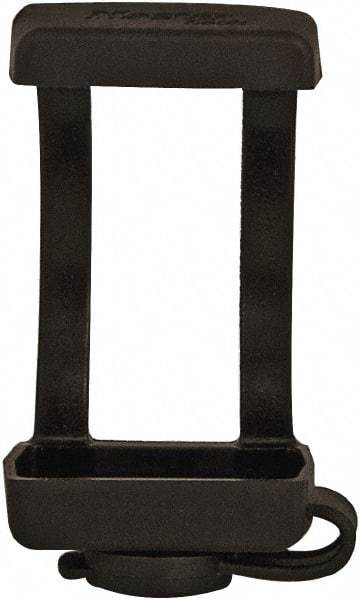 Master Lock - 1.9 Inch Long, Black, TPE Padlock Cover - Compatible with Lockout Padlock, Compatible with 1/4 Inch Shackle Diameter, Use with 411 Zenex - USA Tool & Supply