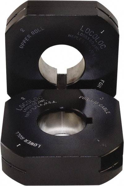 Loos & Co. - 1/8" Ball Terminal Roll Die - Metal/Black - USA Tool & Supply