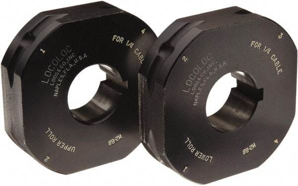 Loos & Co. - 1/8" Ball Terminal Roll Die - Metal/Black - USA Tool & Supply