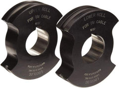 Loos & Co. - 3/32" Straight Shank Terminal Roll Crimping Die - Metal/Black - USA Tool & Supply