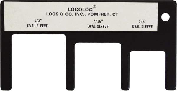 Loos & Co. - 3/8 to 1/2 Inch Range, Wire and Sheet Metal Gage - Use with Cable Sleeve Swaging - USA Tool & Supply
