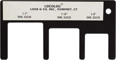 Loos & Co. - 3/8 to 1/2 Inch Range, Wire and Sheet Metal Gage - Use with Cable Sleeve Swaging - USA Tool & Supply