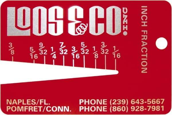 Loos & Co. - 1/16 to 3/8 Inch Range, Wire and Sheet Metal Gage - Use with Any Cable - USA Tool & Supply