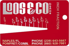 Loos & Co. - 1/16 to 3/8 Inch Range, Wire and Sheet Metal Gage - Use with Any Cable - USA Tool & Supply