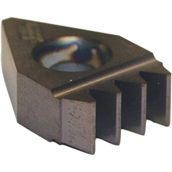 Tool-Flo - 6185PV Grade AC3R, Carbide Grooving Insert - Neutral, 0.013" Corner Radius, TiAlN Finish - USA Tool & Supply