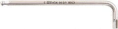 Beta - 3mm Hex, Long Arm, Ball End Hex Key - 4" OAL, Stainless Steel, Metric System of Measurement - USA Tool & Supply
