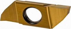 Iscar - SCIR22250 P IC1008 Grade, 0.0984" Cutting Width, Carbide Cutoff Insert - Neutral Lead Angle, 0.002" Cnr Rad, TiAlN/TiN Coated, Single End - USA Tool & Supply