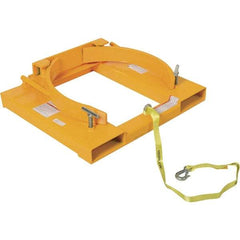 Vestil - 1,500 Lb Load Capacity, 55 Gal Drum Grab - 28" Wide x 7-1/8" High, Steel Wheels - USA Tool & Supply
