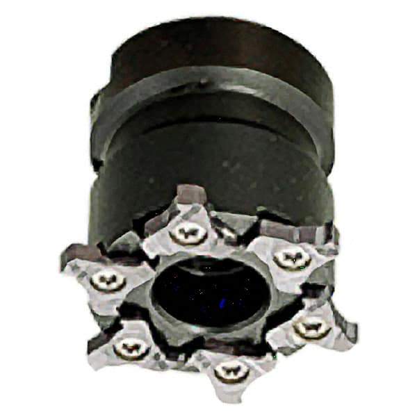 Iscar - Shell Mount B Connection, 0.157" Cutting Width, 50mm Cutter Diam, 22mm Hole Diam, 6 Tooth Indexable Slotting Cutter - TRIB-SM Toolholder, TRI Insert, Right Hand Cutting Direction - USA Tool & Supply