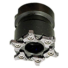 Iscar - Shell Mount B Connection, 0.157" Cutting Width, 50mm Cutter Diam, 22mm Hole Diam, 6 Tooth Indexable Slotting Cutter - TRIB-SM Toolholder, TRI Insert, Right Hand Cutting Direction - USA Tool & Supply
