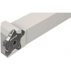 Iscar - External Thread, 0.5mm Min Groove Width, 120mm OAL, Left Hand Indexable Grooving Cutoff Toolholder - 20mm Shank Height x 20mm Shank Width, PENTA 24N Insert Style, PCH Toolholder Style, Series PentaCut - USA Tool & Supply