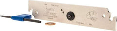 Iscar - 1.26" Blade Height, 0.157" Blade Width, 6.2992" OAL, Neutral Cut, Double End Indexable Cut-Off Blade - TGFH Blade, JetHPLine, Tang-Grip Series - USA Tool & Supply