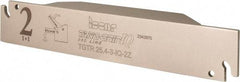 Iscar - External Thread, 0.11" Min Groove Width, 5.905" OAL, Right Hand Indexable Grooving Cutoff Toolholder - 1" Shank Height x 1" Shank Width, TAG Insert Style, TGT Toolholder Style, Series Tang-Grip - USA Tool & Supply