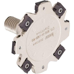 Iscar - Modular Connection Connection, 0.118" Cutting Width, 0.6102" Depth of Cut, 50mm Cutter Diam, 8 Tooth Indexable Slotting Cutter - ETS-LN08-M Toolholder, LNET Insert, Right Hand Cutting Direction - USA Tool & Supply