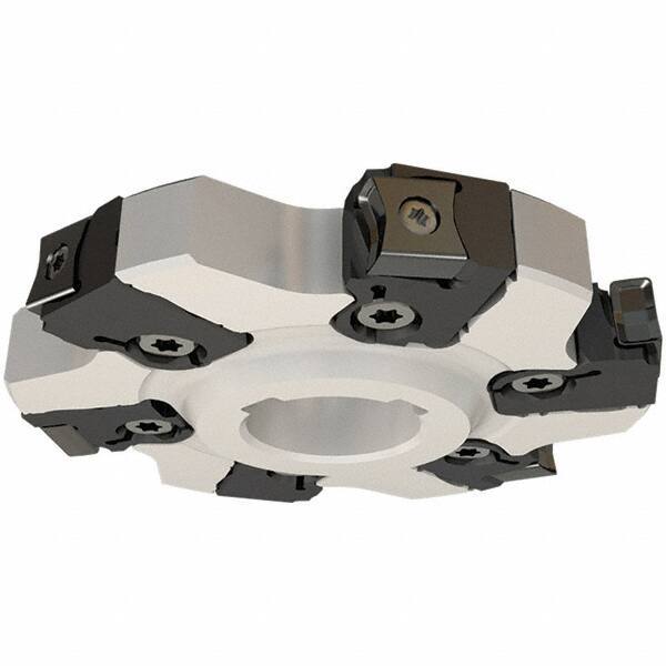 Iscar - Arbor Hole Connection, 0.5512" Cutting Width, 1.0551" Depth of Cut, 100mm Cutter Diam, 1-1/16" Hole Diam, 6 Tooth Indexable Slotting Cutter - SDN-CALN11 Toolholder, LN.. 1106, LNHT 1106 PN-N HT, LNHT 1106 PN-R HT Insert - USA Tool & Supply