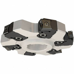 Iscar - Arbor Hole Connection, 0.5512" Cutting Width, 1.0551" Depth of Cut, 100mm Cutter Diam, 1-1/16" Hole Diam, 6 Tooth Indexable Slotting Cutter - SDN-CALN11 Toolholder, LN.. 1106, LNHT 1106 PN-N HT, LNHT 1106 PN-R HT Insert - USA Tool & Supply