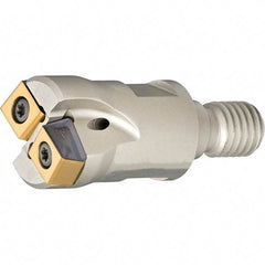 Iscar - 20mm Cut Diam, 2.5mm Max Depth of Cut, Indexable Plunge End Mill - M10 Modular Connection, HTP LNHT 0604 Insert Style, HTP-M-LN06 Toolholder Style, Through Coolant, Series FlexFit, TangPlunge - USA Tool & Supply