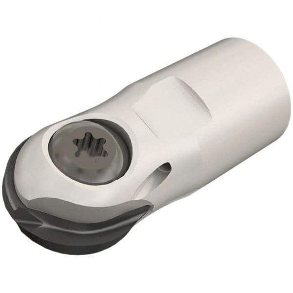 Iscar - 20mm Cut Diam, 48mm OAL, Indexable Ball Nose End Mill - T12 Modular Connection, TS HCM Toolholder, HBF-QF, HBR-QF, HCC-QF, HCD-QF, HCR, HTR-QF Insert - USA Tool & Supply