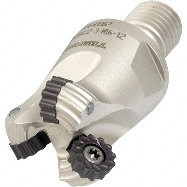Iscar - 40mm Cutting Diam, 6mm Max Depth of Cut, Modular Connection Indexable Copy End Mill - 4 Inserts, RCMT/RCCT-MO, RCMT/RCMW/RCCW-FW, RCMW/RCCW-MO Insert, ERW-M Toolholder, Through Coolant - USA Tool & Supply