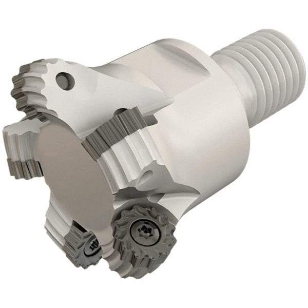 Iscar - 0.984" Cutting Diam, Modular Connection Indexable Copy End Mill - 3 Inserts, RCMT/RCCT-MO, RCMT/RCMW/RCCW-FW, RCMW/RCCW-MO Insert, ERW-M Toolholder, Through Coolant - USA Tool & Supply