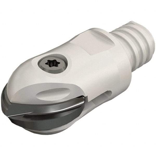 Iscar - 0.984" Cut Diam, 63mm OAL, Indexable Ball Nose End Mill - 1.811" Head Length, T15 Modular Connection, HCM-MM Toolholder, HBF-QF, HBR-QF, HCD-QF, HCR Insert - USA Tool & Supply