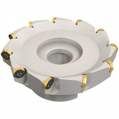 Iscar - 59.4mm Cut Diam, 22mm Arbor Hole, 4.6mm Max Depth of Cut, 50° Indexable Chamfer & Angle Face Mill - 5 Inserts, IQ845 SYHU 07.. Insert, Right Hand Cut, Through Coolant, Series DoveIQMill - USA Tool & Supply