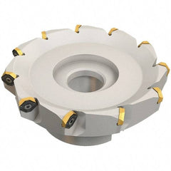 Iscar - 169.4mm Cut Diam, 40mm Arbor Hole, 4.6mm Max Depth of Cut, 50° Indexable Chamfer & Angle Face Mill - 15 Inserts, IQ845 SYHU 07.. Insert, Right Hand Cut, Series DoveIQMill - USA Tool & Supply