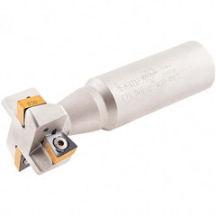 Iscar - 40mm Cutting Diam 18mm Cutting Width, 32mm Shank Diam, Indexable T-Slot Cutter - Insert Style XNMU 13, 120mm OAL, 2 Flutes - USA Tool & Supply