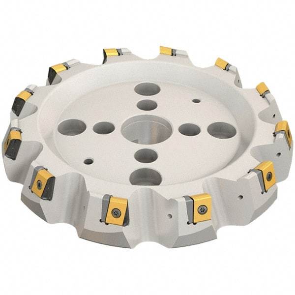 Iscar - 183.2mm Cut Diam, 40mm Arbor Hole, 19mm Max Depth of Cut, 65° Indexable Chamfer & Angle Face Mill - 9 Inserts, T465 LN.T 2212ZN.. Insert, Right Hand Cut, Series Helitang - USA Tool & Supply