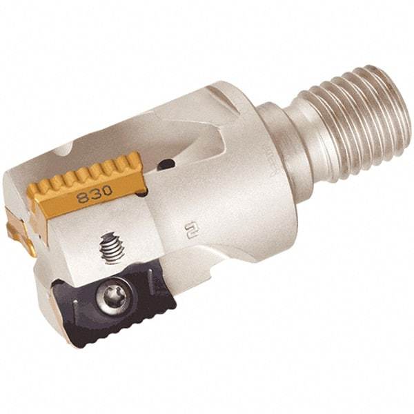 Iscar - T12 Connection to Tip, T12 Connection to Shank, Milling Tip Insert Threaded Extension - 43mm Extension Length, 18.3mm Max Diameter, Multimaster Series - USA Tool & Supply