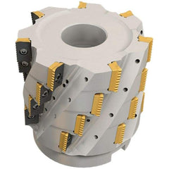 Iscar - 20 Inserts, 63mm Cut Diam, 27mm Arbor Diam, 71mm Max Depth of Cut, Indexable Square-Shoulder Face Mill - 0° Lead Angle, 100mm High, P290 AC.T 1806.. Insert Compatibility, Through Coolant, Series MillShred - USA Tool & Supply