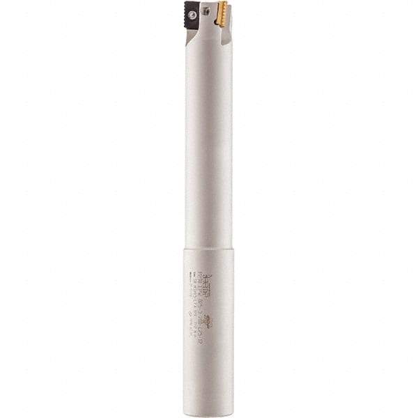 Iscar - 1-1/2" Cut Diam, 0.708" Max Depth of Cut, 1-1/2" Shank Diam, 10" OAL, Indexable Square Shoulder End Mill - P290 AC.T 1806.. Inserts, Weldon Shank, 0° Lead Angle, Through Coolant, Series MillShred - USA Tool & Supply