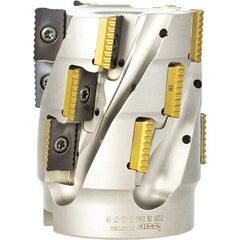 Iscar - 12 Inserts, 2" Cut Diam, 1" Arbor Diam, 2.1" Max Depth of Cut, Indexable Square-Shoulder Face Mill - 0° Lead Angle, 3.15" High, P290 AC.T 1806.. Insert Compatibility, Through Coolant, Series MillShred - USA Tool & Supply