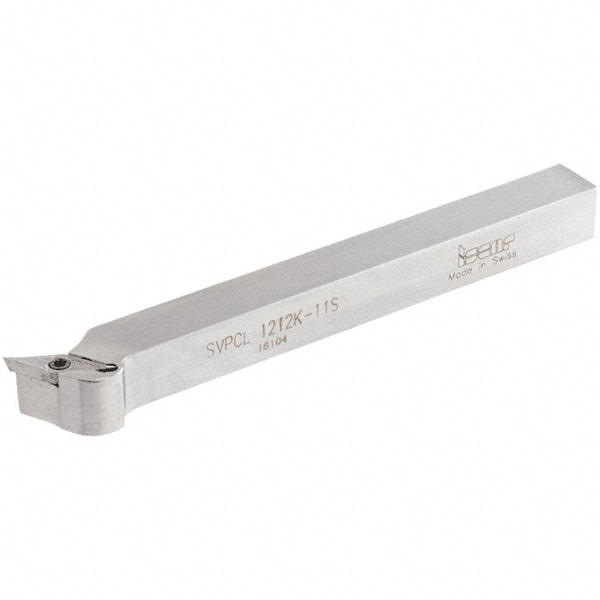 Iscar - SVPC, Left Hand Cut, 117.5° Lead Angle, 12mm Shank Height x 12mm Shank Width, Neutral Rake Indexable Turning Toolholder - 125mm OAL, VC..1103 Insert Compatibility, Series Isoturn - USA Tool & Supply