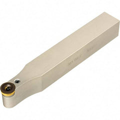 Iscar - SCAC, Left Hand Cut, 10mm Shank Height x 10mm Shank Width, Neutral Rake Indexable Turning Toolholder - 125mm OAL, Series Isoturn - USA Tool & Supply