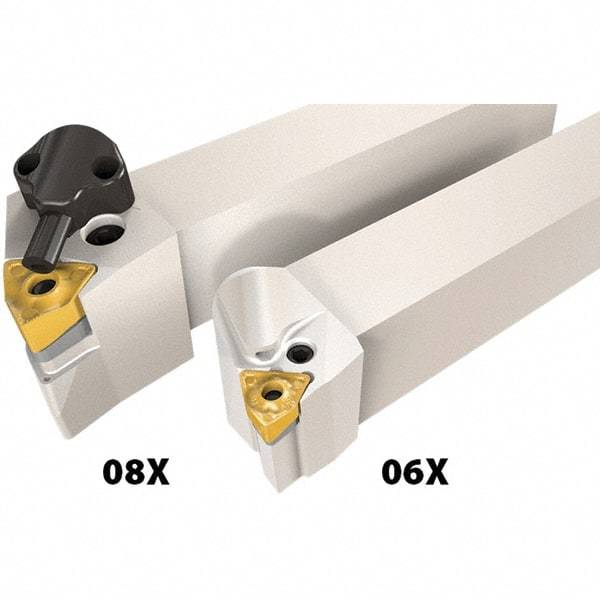Iscar - PWLN, Left Hand Cut, 95° Lead Angle, 32mm Shank Height x 32mm Shank Width, Negative/Neutral Rake Indexable Turning Toolholder - 170mm OAL, WN..08.. Insert Compatibility, Series Heliturn LD, JetHPLine - USA Tool & Supply