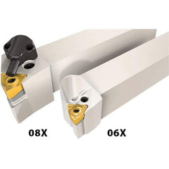 Iscar - PSBO, Right Hand Cut, 1-1/4" Shank Height x 1-1/4" Shank Width, Neutral Rake Indexable Turning Toolholder - 6" OAL, Multiple Insert Compatibility, Series DoveIQTurn - USA Tool & Supply