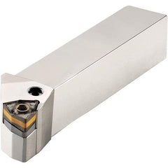 Iscar - PCBO, Right Hand Cut, 75° Lead Angle, 1-1/2" Shank Height x 1-1/2" Shank Width, Negative Rake Indexable Turning Toolholder - 7" OAL, SOMG 64.. Insert Compatibility, Series DoveIQTurn - USA Tool & Supply