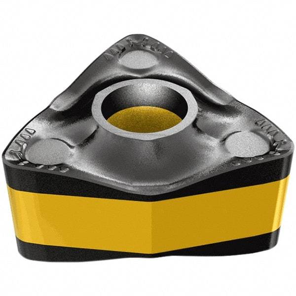 Iscar - WNMX341 M3MW Grade IC6015 Carbide Turning Insert - TiCN/Al2O3/TiN Finish, 80° Trigon, 9.52mm Inscr Circle, 4.41mm Thick, 0.4mm Corner Radius - USA Tool & Supply