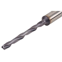 Iscar - 8.9mm 140° Spiral Flute Solid Carbide Taper Length Drill Bit - USA Tool & Supply