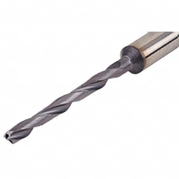 Iscar - 6.6mm 140° Spiral Flute Solid Carbide Taper Length Drill Bit - USA Tool & Supply