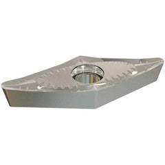 Iscar - VCGT220508 AF Grade IC20 Carbide Turning Insert - Uncoated, 35° Diamond, 1/2" Inscr Circle, 7/32" Thick, 1/32" Corner Radius - USA Tool & Supply